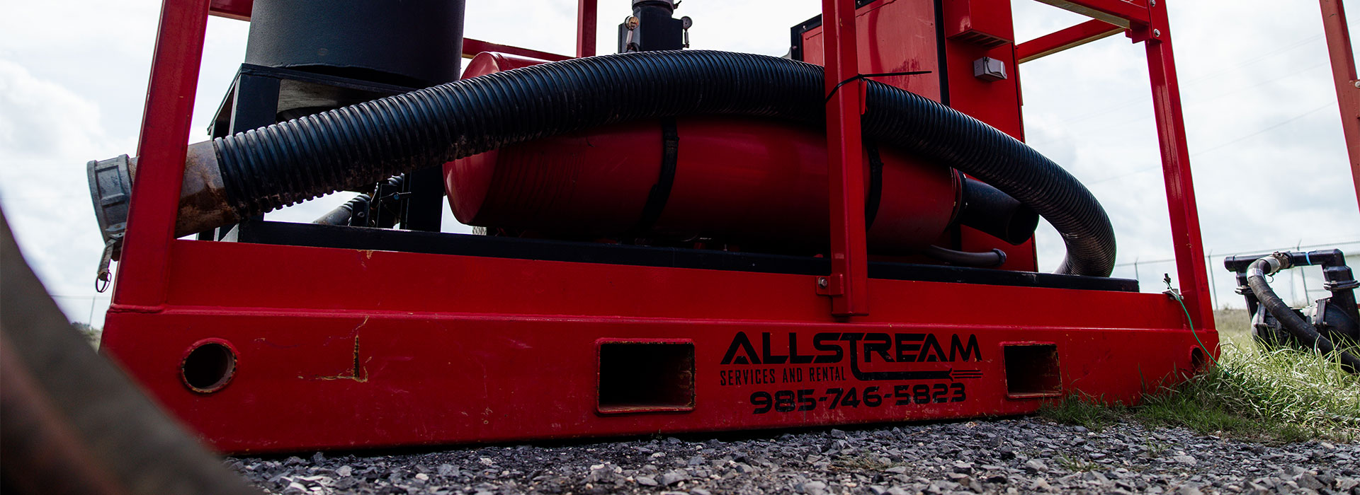 AllStream Services and Rental sign outside the company facility