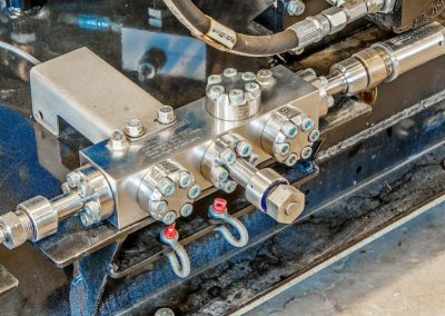 AllStream control panel display for monitoring ultra-high-pressure water blasting equipment