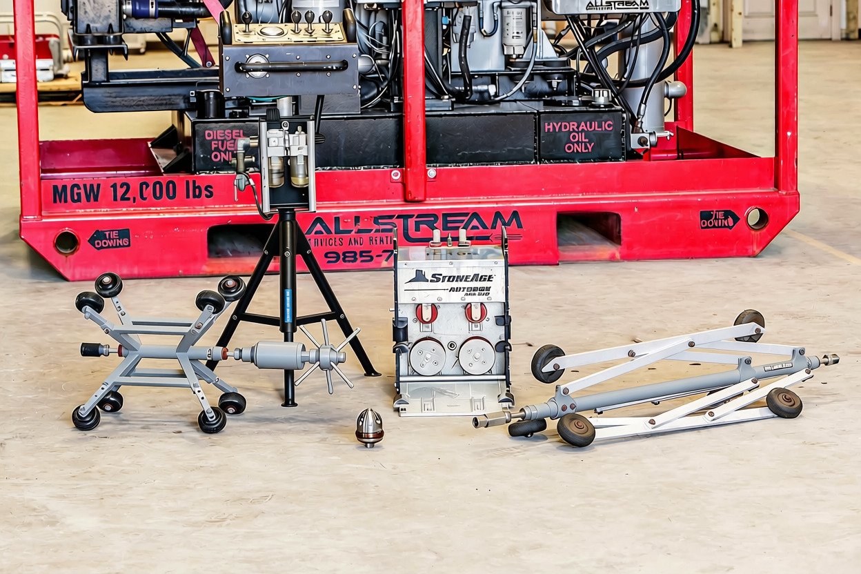 AllStream pipe handling and support equipment for industrial rental applications