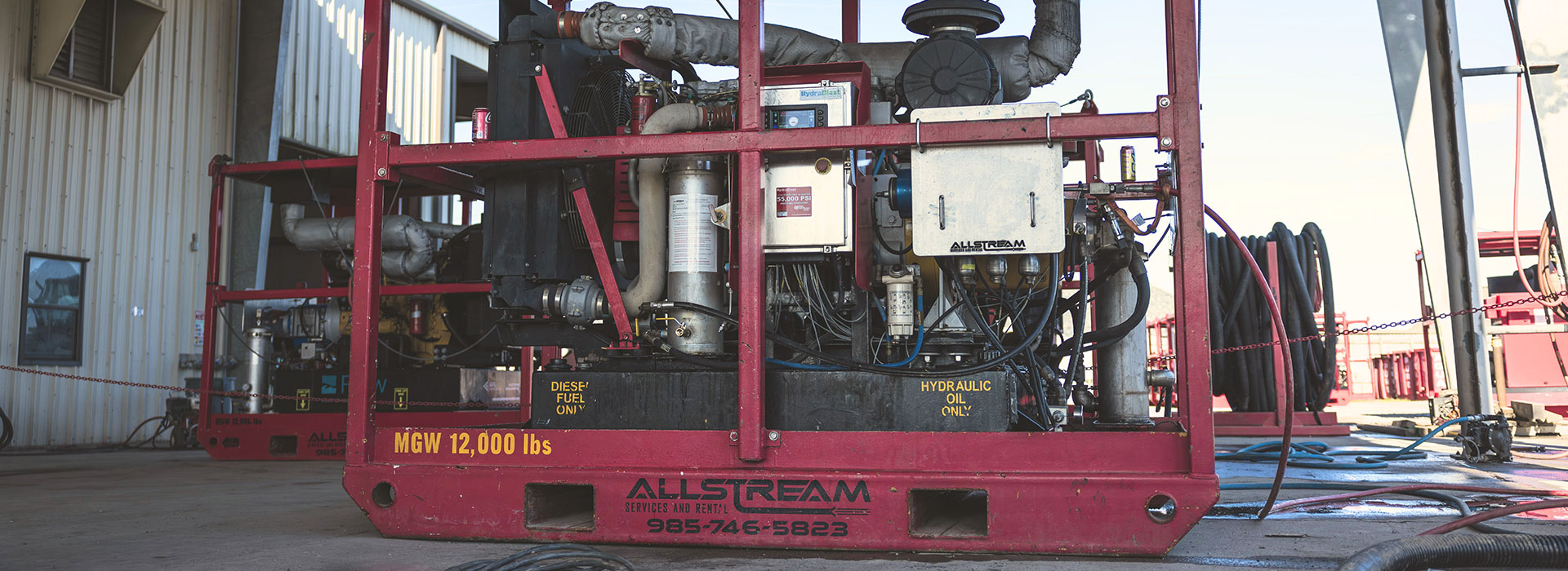 AllStream Services and Rental sign outside the company facility